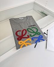 Kitlife Loewe Crew Neck Short-sleeved T-shirt Grey - 3