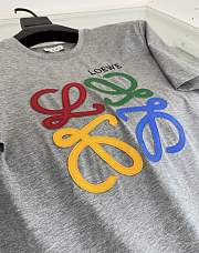 Kitlife Loewe Crew Neck Short-sleeved T-shirt Grey - 4