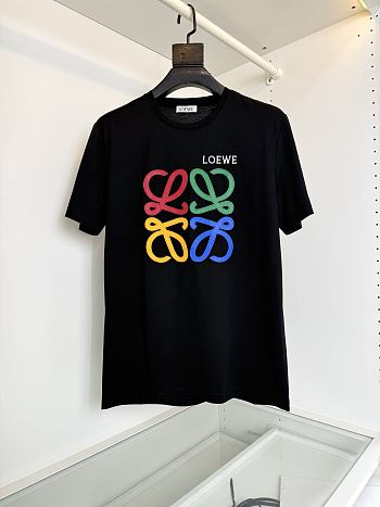 Kitlife Loewe Crew Neck Short-sleeved T-shirt Black