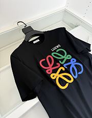 Kitlife Loewe Crew Neck Short-sleeved T-shirt Black - 5