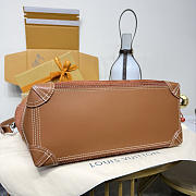 Kitlife Louis Vuitton Steamer 40 Bag Brown Suede & Ostrich Pattern M26019 42x40x17cm  - 6