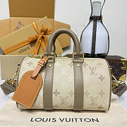 Kitlife Louis Vuitton Keepall Bandoulière 25 Bag Beige M29272 25x15x11cm - 1