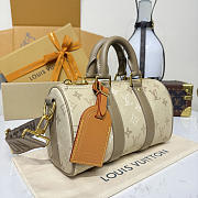 Kitlife Louis Vuitton Keepall Bandoulière 25 Bag Beige M29272 25x15x11cm - 6