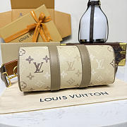 Kitlife Louis Vuitton Keepall Bandoulière 25 Bag Beige M29272 25x15x11cm - 5