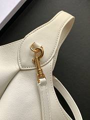 Kitlife Celine Small Hobo Bag In White Supple Smooth Calfskin 10133 18x31x6cm  - 6