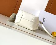 Kitlife Celine Small Hobo Bag In White Supple Smooth Calfskin 10133 18x31x6cm  - 3