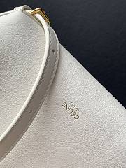Kitlife Celine Small Hobo Bag In White Supple Smooth Calfskin 10133 18x31x6cm  - 2