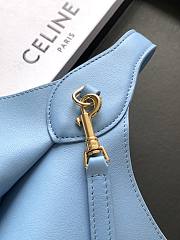 Kitlife Celine Small Hobo Bag In Blue Supple Smooth Calfskin 10133 18x31x6cm  - 6