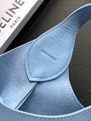 Kitlife Celine Small Hobo Bag In Blue Supple Smooth Calfskin 10133 18x31x6cm  - 5