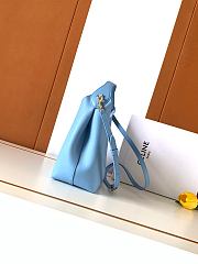 Kitlife Celine Small Hobo Bag In Blue Supple Smooth Calfskin 10133 18x31x6cm  - 4