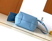 Kitlife Celine Small Hobo Bag In Blue Supple Smooth Calfskin 10133 18x31x6cm  - 3