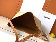 Kitlife Celine Soft Shopper Bag In Beige Triomphe Canvas And Calfskin 32.5x24.5x1cm - 3