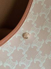 Kitlife Celine Soft Shopper Bag In Beige Triomphe Canvas And Calfskin 32.5x24.5x1cm - 2