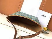 Kitlife Celine Soft Shopper Bag In Light Kaki & Blue Triomphe Canvas And Calfskin 32.5x24.5x1cm   - 3