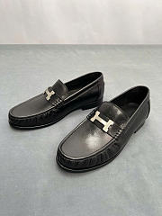 Kitlife Hermes Destin Loafers Black With Silver Hardware - 6