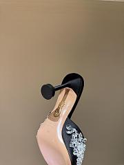 Kitlife Aquazzura Embellished Bisous Mules Black 85mm - 3