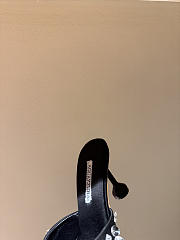 Kitlife Aquazzura Embellished Bisous Mules Black 85mm - 4