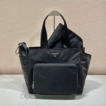 Kitlife Prada Classic Diaper Bag Black 1BG102 35x30x17cm