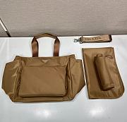 Kitlife Prada Classic Diaper Bag Brown 1BG102 35x30x17cm  - 6