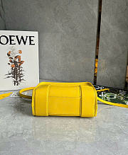 Kitlife Loewe Mini Yellow Leather Amazona180 Top-handle Bag 24.5x10x18.5cm - 5