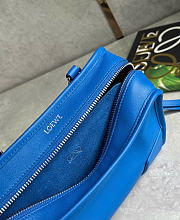 Kitlife Loewe Mini Blue Leather Amazona180 Top-handle Bag 24.5x10x18.5cm  - 3