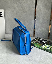 Kitlife Loewe Mini Blue Leather Amazona180 Top-handle Bag 24.5x10x18.5cm  - 4