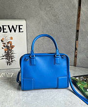 Kitlife Loewe Mini Blue Leather Amazona180 Top-handle Bag 24.5x10x18.5cm  - 6