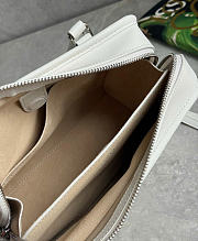 Kitlife Loewe Mini White Leather Amazona180 Top-handle Bag 24.5x10x18.5cm - 2