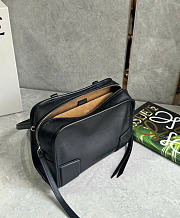 Kitlife Loewe Mini Black Leather Amazona180 Top-handle Bag 24.5x10x18.5cm  - 6