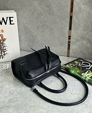 Kitlife Loewe Mini Black Leather Amazona180 Top-handle Bag 24.5x10x18.5cm  - 5