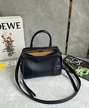 Kitlife Loewe Mini Black Leather Amazona180 Top-handle Bag 24.5x10x18.5cm  - 4