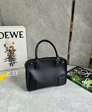 Kitlife Loewe Mini Black Leather Amazona180 Top-handle Bag 24.5x10x18.5cm  - 3