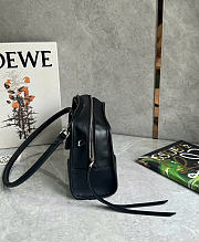 Kitlife Loewe Mini Black Leather Amazona180 Top-handle Bag 24.5x10x18.5cm  - 2