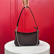 Kitlife Gucci Gossip Small Shoulder Bag Dark Brown GG Canvas 875847 21x11.5x3cm  - 1