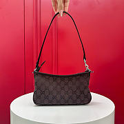 Kitlife Gucci Gossip Small Shoulder Bag Dark Brown GG Canvas 875847 21x11.5x3cm  - 3
