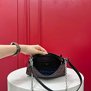 Kitlife Gucci Gossip Small Shoulder Bag Dark Brown GG Canvas 875847 21x11.5x3cm  - 2