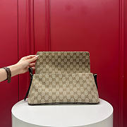 Kitlife Gucci Madison Medium Shoulder Bag Sand & Dark Brown GG Canvas 874744 31x13x11.5cm - 5