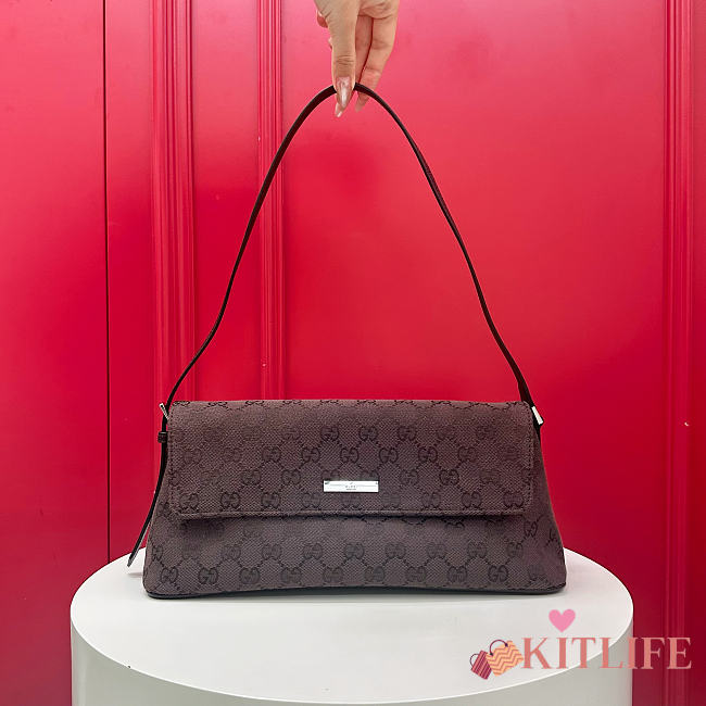 Kitlife Gucci Madison Medium Shoulder Bag Dark Brown GG Canvas 874744 31x13x11.5cm  - 1