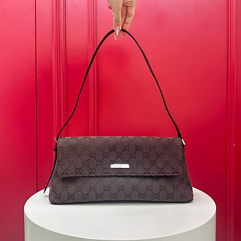 Kitlife Gucci Madison Medium Shoulder Bag Dark Brown GG Canvas 874744 31x13x11.5cm 