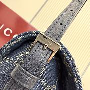 Kitlife Gucci Madison Medium Shoulder Bag Dark Blue Washed Denim 874744 31x13x11.5cm  - 4