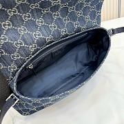 Kitlife Gucci Madison Medium Shoulder Bag Dark Blue Washed Denim 874744 31x13x11.5cm  - 3