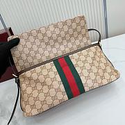 Kitlife Gucci Madison Medium Shoulder Bag Sand & Dark Brown GG Coated 874744 31x13x11.5cm  - 2