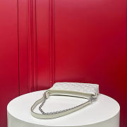 Kitlife Gucci Gossip Small Shoulder Bag White GG Canvas 875847 21x11.5x3cm  - 3