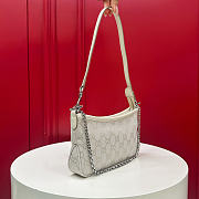 Kitlife Gucci Gossip Small Shoulder Bag White GG Canvas 875847 21x11.5x3cm  - 2