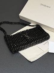Kitlife Saint Laurent Evening Bag In Black Crystals 18x7.5x2.5cm  - 6