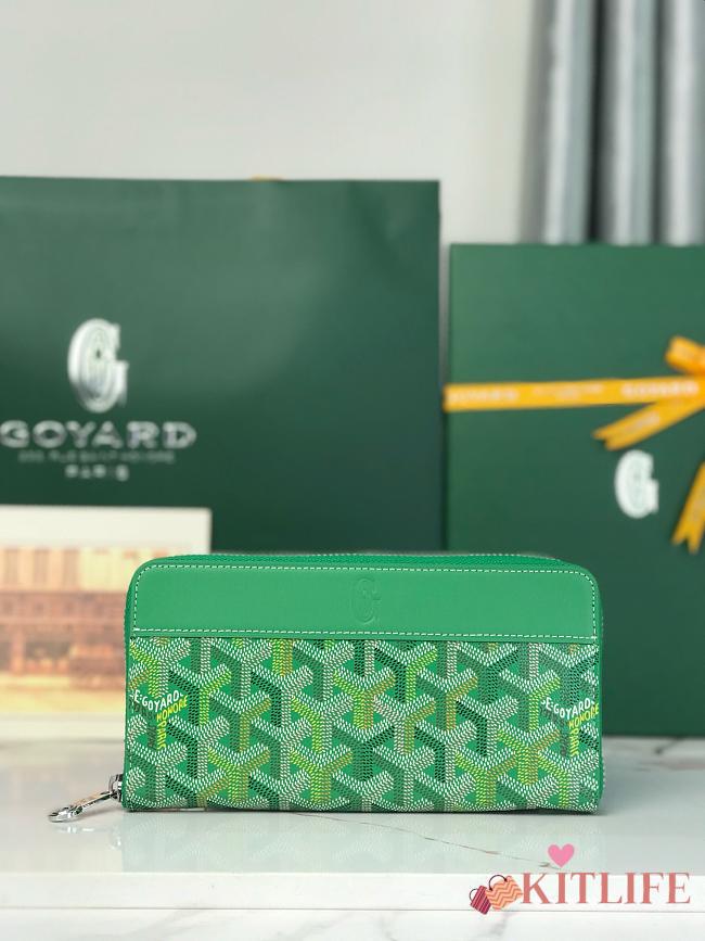 Kitlife Goyard Matignon Wallet Green 20x11x2.3m - 1