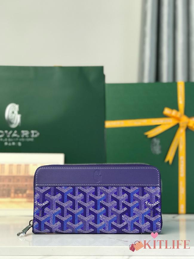 Kitlife Goyard Matignon Wallet Blue 20x11x2.3m  - 1