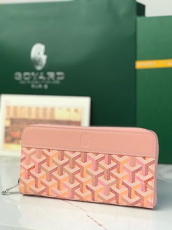 Kitlife Goyard Matignon Wallet Pink 20x11x2.3m 