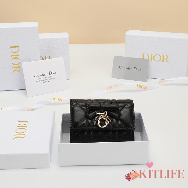 Kitlife Dior Glycine Wallet Black 11x7.5x3cm - 1