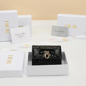 Kitlife Dior Glycine Wallet Black 11x7.5x3cm